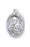 Sterling Silver Oval Shaped Saint Francis De Sales Medal