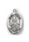 Sterling Silver Oval Saint Joshua Medal