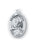 Sterling Silver Oval Shaped Saint Agatha Medal