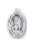 Sterling Silver Oval Shaped Saint Apollonia Medal