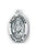 Sterling Silver Oval Shaped Saint Monica Medal