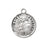 Sterling Silver Round Shaped Saint Charles Medal