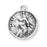 Sterling Silver Round Shaped Saint Christopher Medal