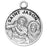 Sterling Silver Round Shaped Saint Jason Medal