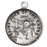 Sterling Silver Round Shaped Saint John of the Cross Medal