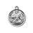 Sterling Silver Round Shaped Saint Luke Medal
