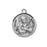 Sterling Silver Round Shaped Saint Martin Medal