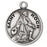 Sterling Silver Round Shaped Saint Roch Medal