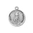 Sterling Silver Round Shaped Saint Sebastian Medal