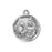 Sterling Silver Round Shaped Saint Thomas Apostle Medal