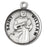 Sterling Silver Round Shaped Saint William Medal