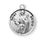 Sterling Silver Round Shaped Saint Brigid Medal