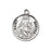 Sterling Silver Round Shaped Saint Martha Medal