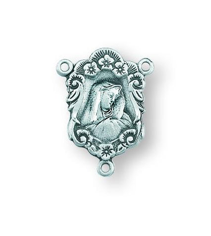 Sterling Silver Our Lady of Sorrows Rosary Center
