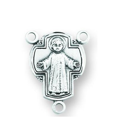 3/4-inch Sterling Silver Infant Jesus Rosary Center