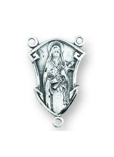 Sterling Silver Saint Therese Rosary Center