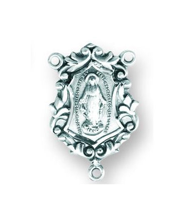 Sterling Silver Miraculous Rosary Center
