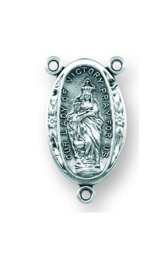 Sterling Silver Our Lady of Victory Rosary Center