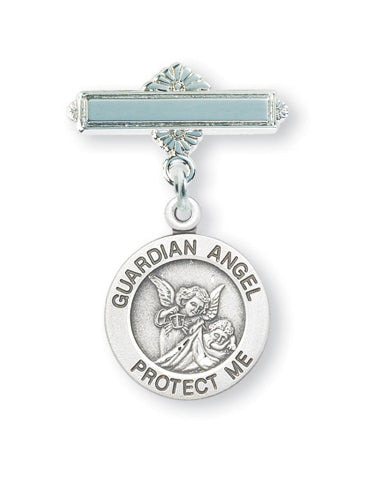 Sterling Silver Baby Guardian Angel Pin