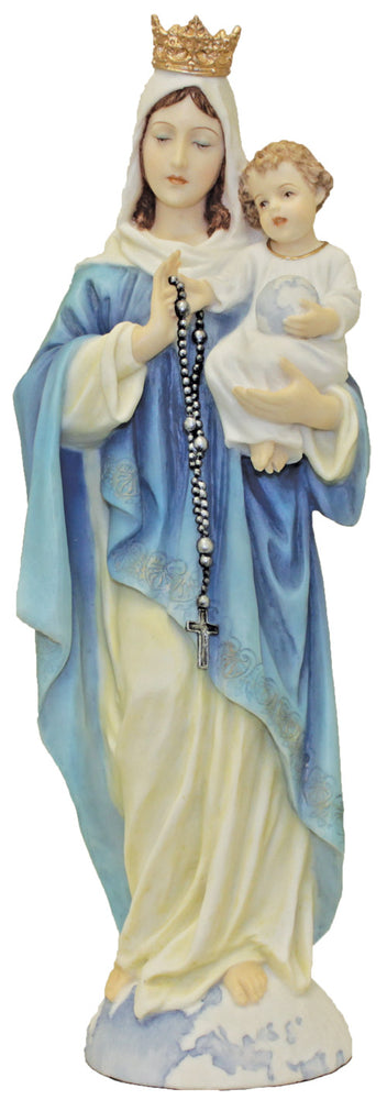 Our Lady of the Rosary Hand-Painted - 10 inch