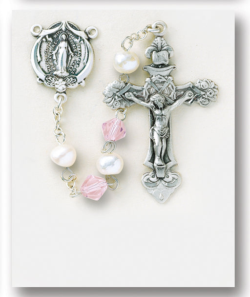 Freshwater Pearl Rosary - Engravable