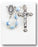 Aqua Oval Painted Italian Wood Rosary - Engravable
