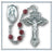 Garnet Swarovski Crystal Divine Mercy Rosary - Engravable