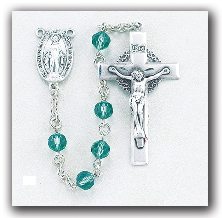 Erinite Swarovski Crystal Rosary - Engravable