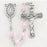 Rose Opal Swarovski Crystal Rosary - Engravable