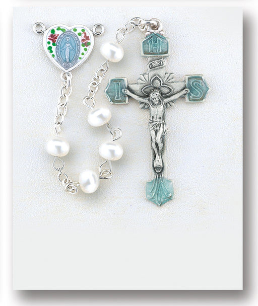 Freshwater Pearl Rosary - Engravable