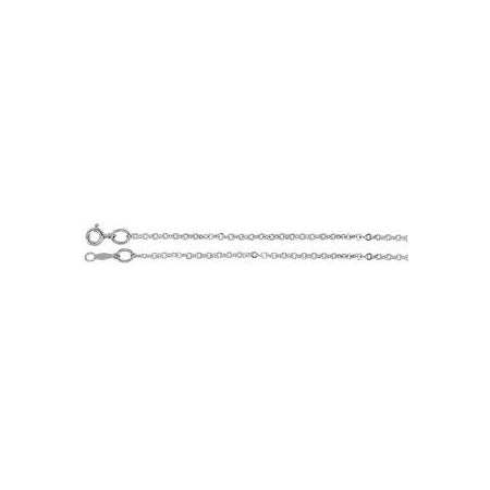 16-inch Cable Chain with Spring Ring - Sterling Silver