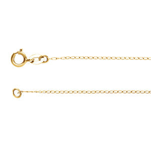 24-inch Curb Chain with Spring Ring - 14K Yellow Gold