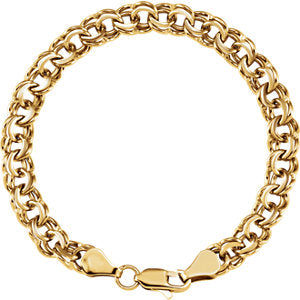 7.75-inch Link Charm Bracelet - 14K Yellow Gold