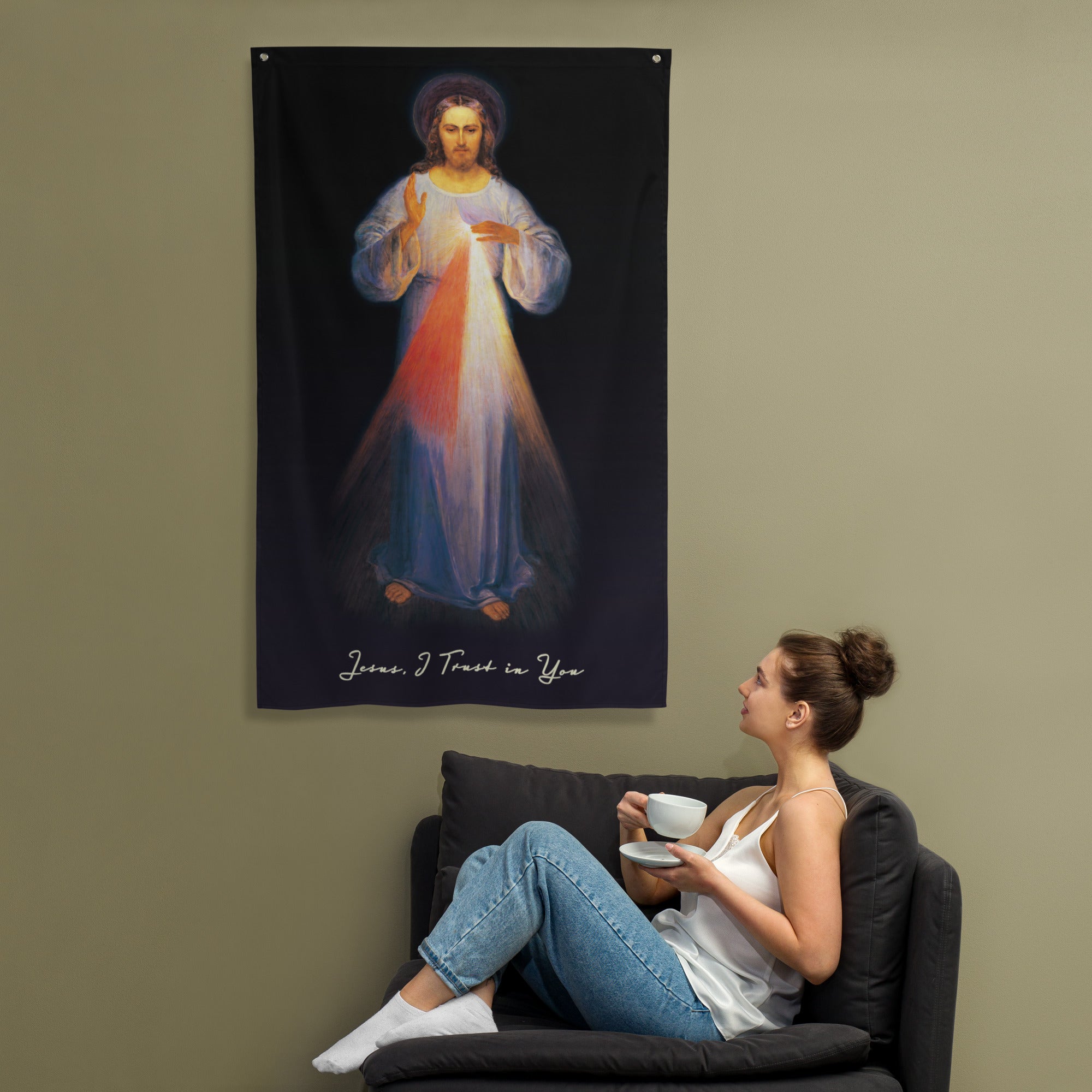 Original Divine Mercy Flag / Banner — faithshop.com