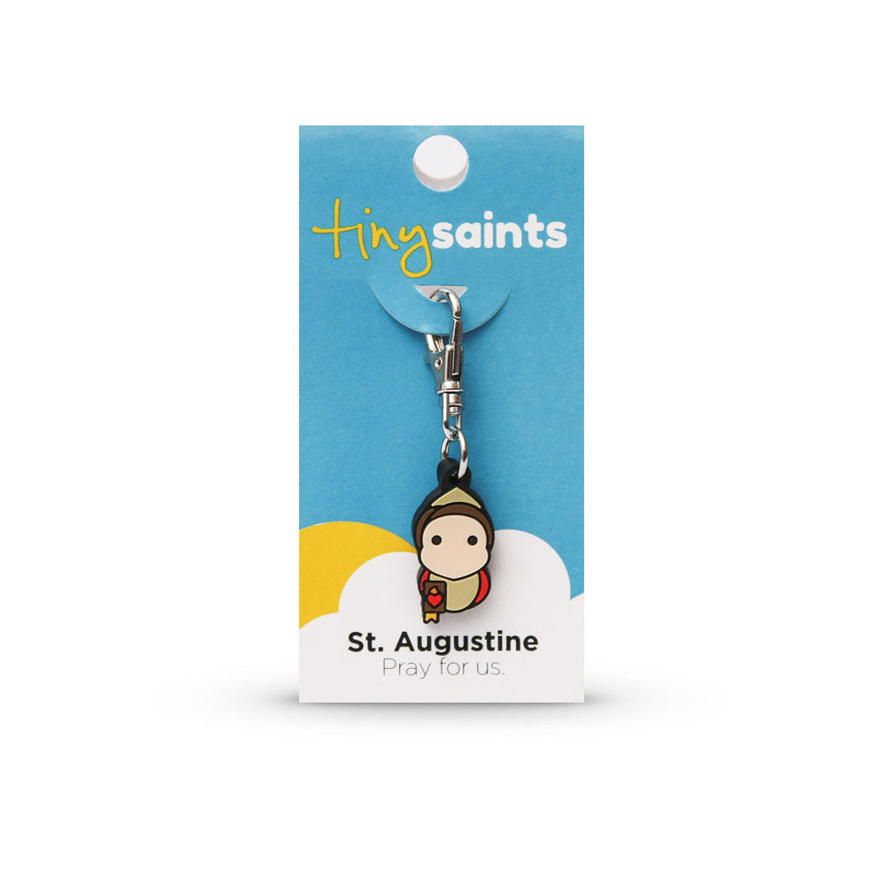 Saint Augustine Tiny Saint Charm