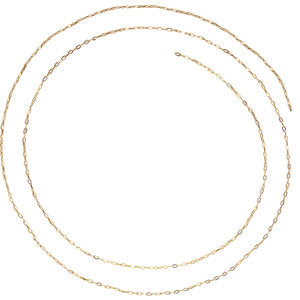 16-inch Solid Cable Chain - 14K Yellow Gold