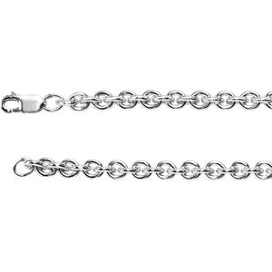 18-inch Wire Cable with Lobster Clasp - Sterling Silver