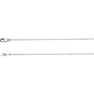 16-inch Cable Chain with Lobster Clasp - 14K White Gold