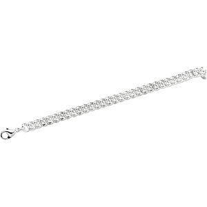 7-inch Curb Chain Bracelet - Sterling Silver