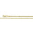 7-inch Diamond Cut Rope Bracelet - 14K Yellow Gold