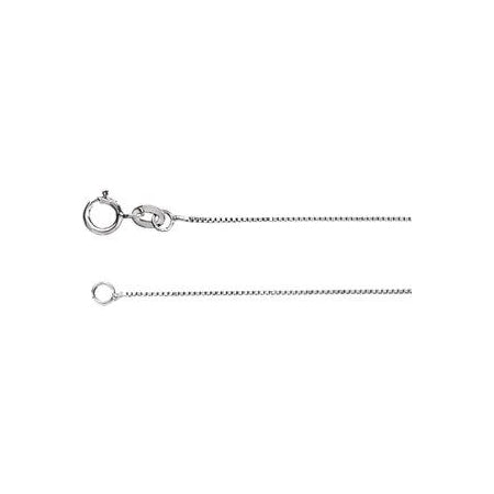 16-inch Box Chain with Spring Ring - Sterling Silver
