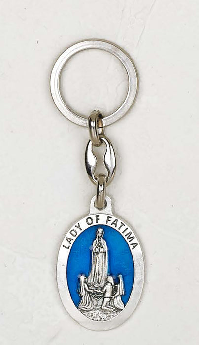 Our Lady of Fatima Oval Keychain - 6-Pack