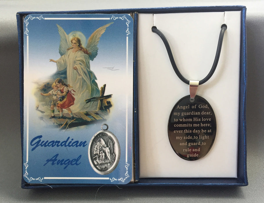 Guardian Angel, Angel Jewelry Stainless Steel Pendant Set