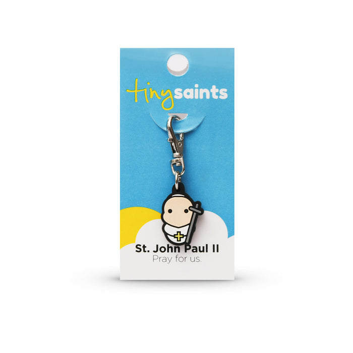 Saint John Paul II Tiny Saint Charm