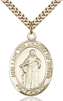 Gold-Filled Our Lady Of Knots Necklace Set