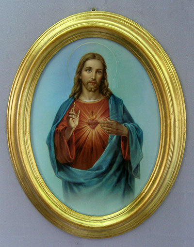 Sacred Heart Of Jesus Plaque 9X11-inch