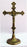 Standing Crucifix Antiqued Brass 11.5-inch
