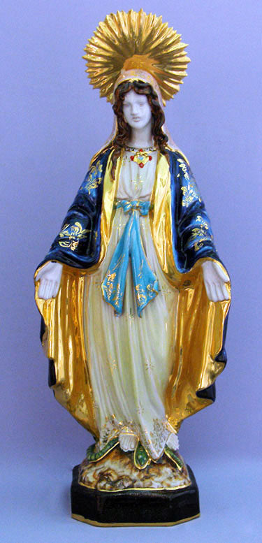 Lady Of Grace Hand-Painted Ceramic 18-inch