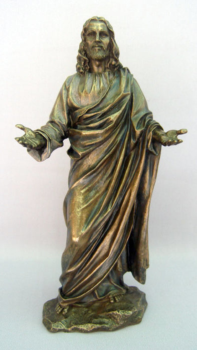 Welcoming Christ Cold-Cast Bronze 12-inch