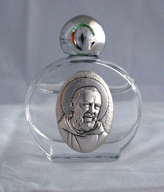 Padre Pio Holy Water Bottle 1.75X 2.25-inch